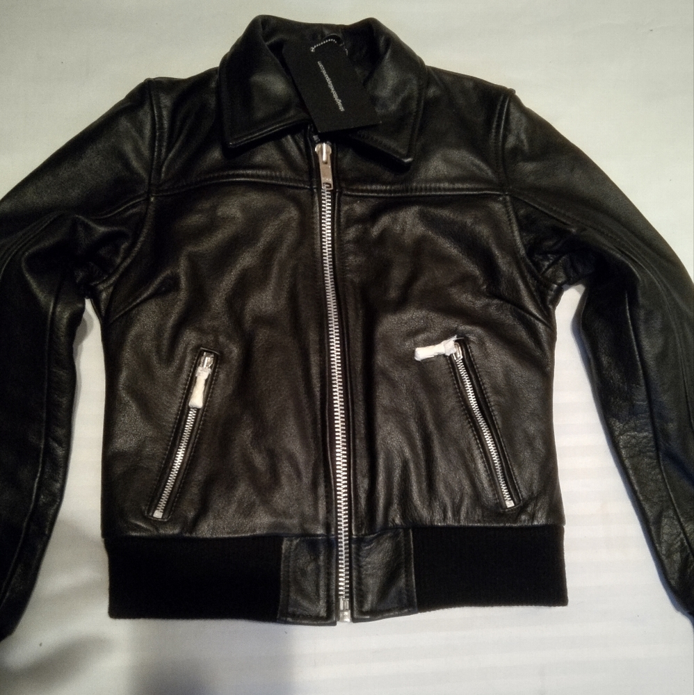 Straight to hell women's leather jacket